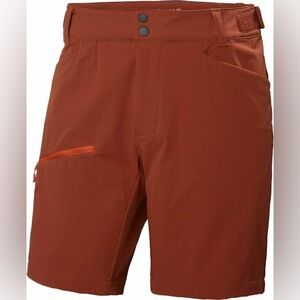 NWT $110 Helly Hansen Men's Blaze Softshell Iron Oxide L Outdoor Shorts Sz S